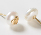 Earing/heart pearl